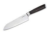 Böker Manufaktur Solingen 130952DAM Meisterklinge Santoku kuchynský nôž 16,5 cm, damašek, dub