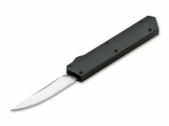 Böker Plus 06EX551 Kwaiken OTF Black automatický nôž 8,1 cm, čierna, hliník, puzdro