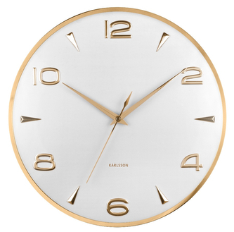 Designové nástěnné hodiny 6017WH Karlsson 40cm