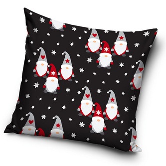 TipTrade Vánoční povlak Skřítci mezi Vločkami 40x40 cm