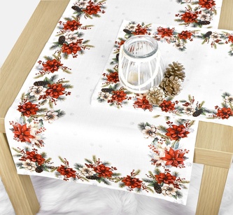 Ubrus vánoční, Vánoční hvězda 40 x 140 cm