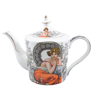 HOME ELEMENTS Čajová konvice 1l, Mucha světlý