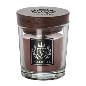 Vellutier Small Candle - Patchouli & Musk, Small Candle | Bwown | Woody | Patchouli & Musk