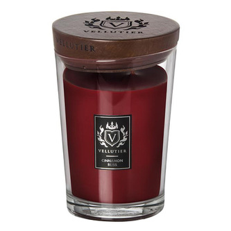 Vellutier Large Candle - Cinnamon Bliss, Large Candle | Red | Edible;Spicy | Cinnamon Bliss