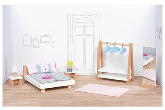 Meble dla lalek Stylowa sypialnia Goki