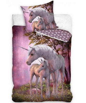 TipTrade Povlečení fototisk Jednorožec Bájný krasavec 140x200, 70x90 cm