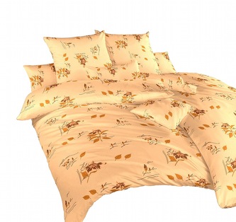 Dadka Povlečení krep Ibišek medový 140x220, 70x90 cm