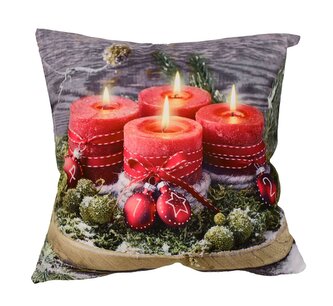 Forbyt Vánoční povlak Čtyři červené svíčky CYC30656 40x40 cm