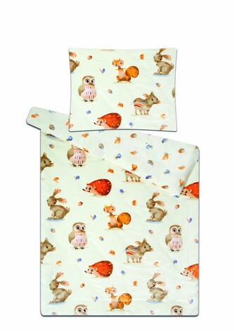 Svitap Povlečení mikroflanel Zvířátka v lese 140x200, 70x90 cm