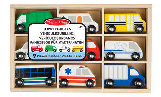 Drewniane samochody do zabawy Melissa and Doug