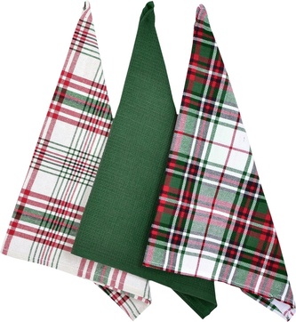 Forbyt Vánoční utěrky Kostka zelená 20400 45x70 cm 3 ks