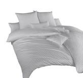 Dadka Povlečení krep Puntík bílý na šedém 240x200, 2x70x90 cm