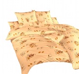 Dadka Povlečení krep Ibišek medový 240x200, 2x70x90 cm