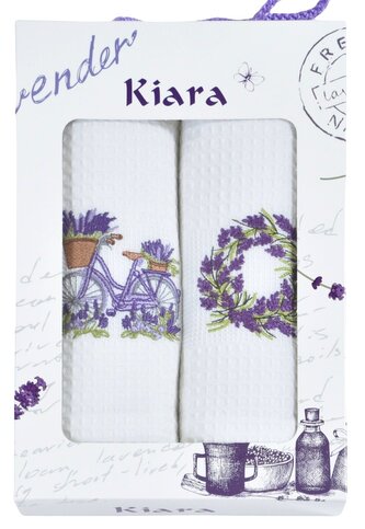 Praktik Dárková sada utěrek Kiara Levandule kolo 50x70 cm 2 ks