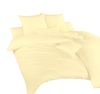 Dadka Povlečení krep Žlutý UNI 240x200, 2x70x90 cm