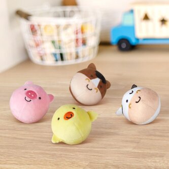 Cztery mięciutkie piłeczki Zwierzątka z farmy Rollables Farm Friends Melissa & Doug