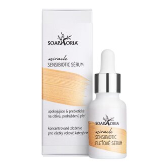 Zklidňující a Prebiotické sérum pro citlivou a podrážděnou pleť 15ml Soaphoria