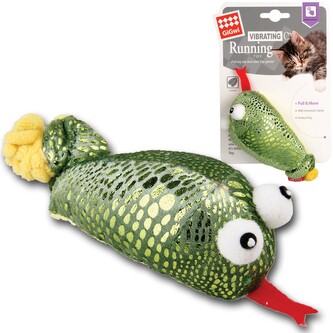 GiGwi Vibrating Running zelený had, catnip GiGwi Vibrating Running zelený had, catnip