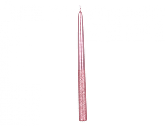 Svíčka ORION KÓNICKÁ glitrovaná 29cm