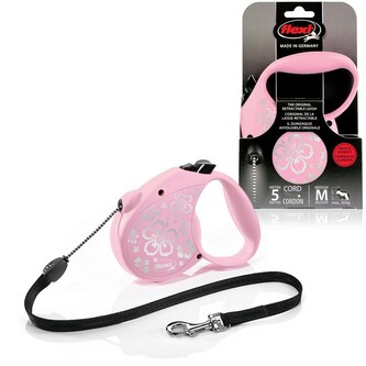 flexi Standard Flower M lanko 5m/20kg růžová