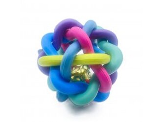 Míček proplétaný s rolničkou - TPR 10cm (100/1)