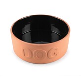 Hliněná miska DOG, vnitřní černá glazura 20,5cm
