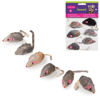 Myška malá mix, 6x 5cm