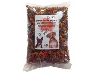 Kostičky MINI MIX 6 druhů 2,5kg sáček - poloměkký pamlsek