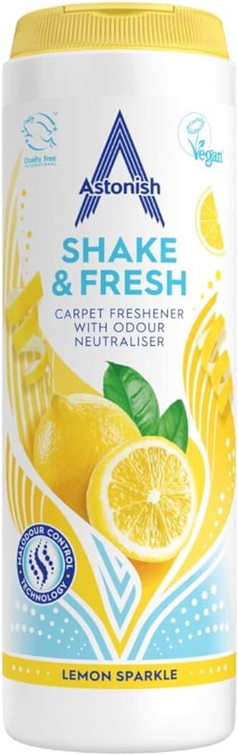Osvěžovač koberců Shake & Fresh s vůní citronu 400g Astonish