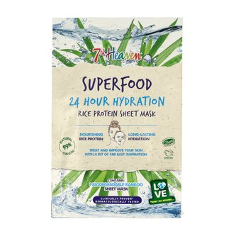 Montagne Jeunesse (7th Heaven) Superfood 24h Hydratační maska na ubrousku Rýžový protein 7th Heaven