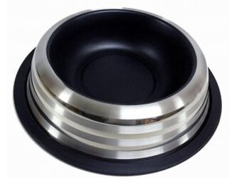 Miska nerez LINE PASTELOVÁ černá 0,9l/18cm