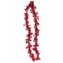 Łańcuch dekoracyjny - śnieżynki czerwony