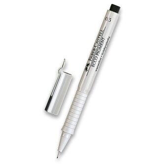 Popisovač Faber-Castell Ecco Pigment - černý výběr šíře stopy 0,3 mm, černý