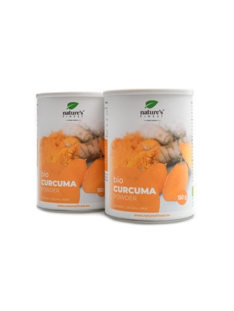 Natures Finest - Curcuma BIO turmeric root powder 2 x 150g