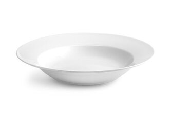 talíř d23cm hluboký, PRAKTIK, bílý porcelán