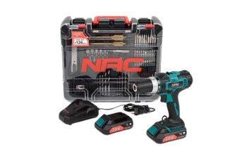 Aku vrtačka NAC CDB2-40-S-LI-20V 2x2Ah + příslušenství 126 dílů