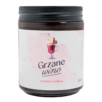 Świeczka sojowa. Grzane wino