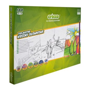Pastelky Cricco, 12x 12 barev, 144 pastelek