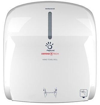 Zásobník ručníků v roli Autocut DefendTech, mini, bílý