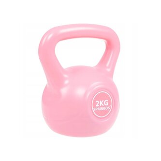 Kettlebell 2 kg ABS SPRINGOS růžový
