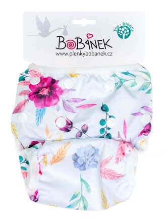 Bobánek Rostoucí plavky pro miminka - Růžové květiny