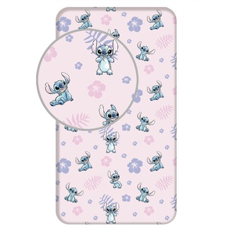 Jerry Fabrics Prostěradlo Lilo and Stitch Pink 90x200x25 cm