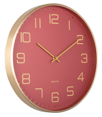 Designové nástěnné hodiny 5973RD Karlsson 40cm