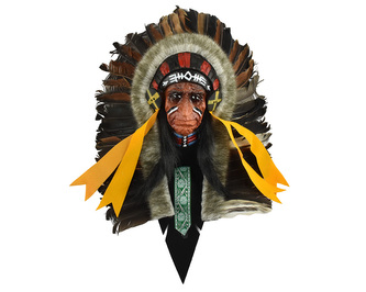 Závěsná dekorace Indiánský náčelník 30 cm - var. Q Závěsná dekorace Indiánský náčelník 30 cm - var. Q