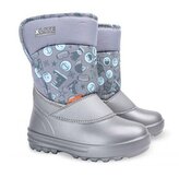 DEMAR-dětské sněhule REMI C stříbrný 1203C - rozepínání na suchý zip REMI C stříbrné sněhule demar_33