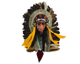 Závěsná dekorace Indiánský náčelník 30 cm - var. O Závěsná dekorace Indiánský náčelník 30 cm - var. O