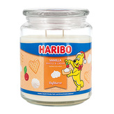 Svíčka ve skleněné dóze Haribo, Vanilkový vaflový krém, 510 g