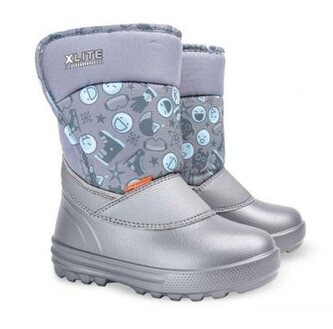 DEMAR-dětské sněhule REMI C stříbrný 1203C - rozepínání na suchý zip REMI C stříbrné sněhule demar_28