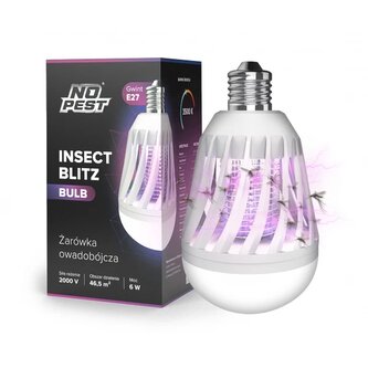 NO Pest Lampa proti hmyzu, insekticidní žárovka Insect Bulb NO Pest Lampa proti hmyzu, insekticidní žárovka Insect Bulb