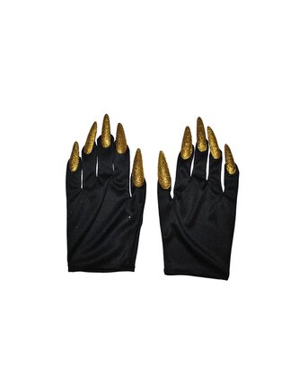 Rukavice s dlouhými nehty, zlaté